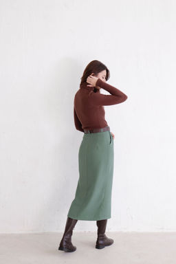 Юбка миди-макси с разрезом спереди - Martichelli фото 35