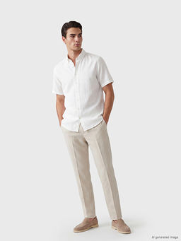 Брюки мужские Slim Fit тканевые