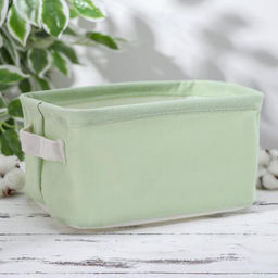 Корзина для хранения с ручками Доляна. Авокадо, 231612 см, фисташковая фото 4