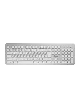 Комплект клавиатура и мышь Smartbuy 233616AG, беспроводной, USB, 1хAA/2хААА, серебр-белый