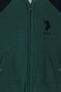 Erkek _ocuk Koyu Ye_il Sweatshirt