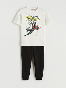 Spider-Man Bask?l? Erkek ?ocuk Ti??rt ve E?ofman Alt?