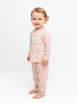 К 1621/дымчатая роза,цв.шарики пижама д/дет яс