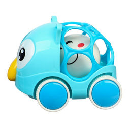 Машинка - погремушка «Совушка», с эластичными элементами, Крошка Я