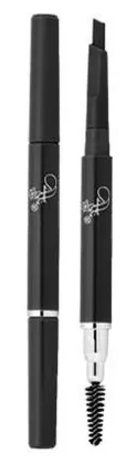 Карандаш "FFleur" автомат. ES-412 д/бровей Чёрный с щеточкой. (6)