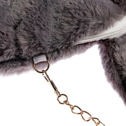 Сумка детская «Зайчик», 20×20 см, серая