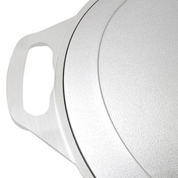 Кастрюля-жаровня алюминиевая 4л, д36см, h11см, литая, металлическая жаропрочная крышка (Россия)