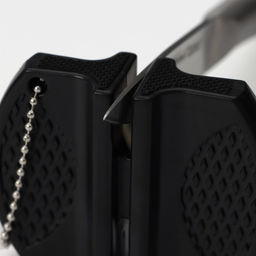 Заточка для ножей Доляна, 7.5×6×2.5 см, с 2 отделениями для стальных и керамических ножей, МИКС