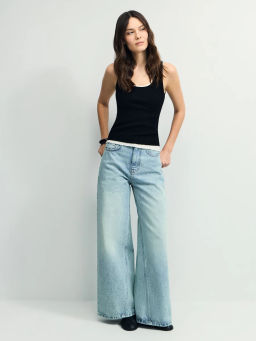 Джинсы ultra wide leg с высокой посадкой / Zarina