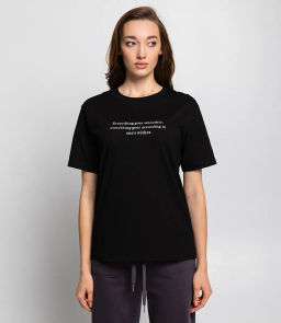 Футболка #КТ3512, чёрный