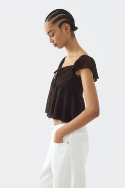 Blusa en punto pointelle - H&m фото 5