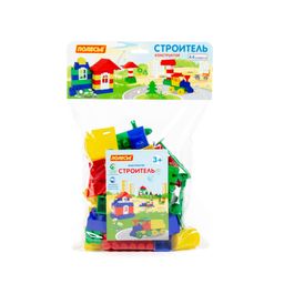 Конструктор Строитель (Мини, 44 элемента) (в мешке)