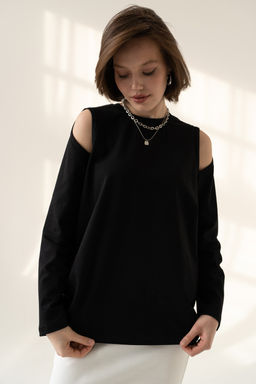 Лонгслив из хлопкового трикотажа с лайкрой - Solo mio фото 4