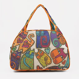 Сумка дорожная женская на молнии, разноцветная