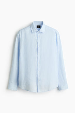 Camisa de lino Slim Fit - H&m фото 3