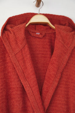 Trendyolmilla Home Ekru Cizgili Baglama Detayl? Unisex Bornoz TPHSS25NZ00000 фото 2