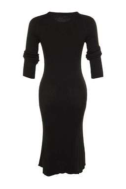 TRENDYOLMILLA Lacivert Midi Triko Basic Elbise TWOAW23EL00023  фото 7
