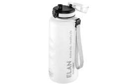 Бутылка для воды 1,5 л 10*10*28,5 см"Style Matte" с углублениями д/пальцев белая