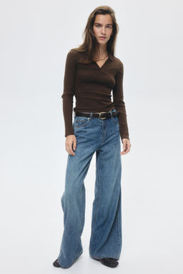 Wide Regular Jeans - H&m фото 5
