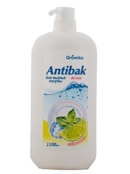 АРОМИКА "ANTIBAC de LUXE" Средство д/посуды (1100мл) Лайм и Мята.12