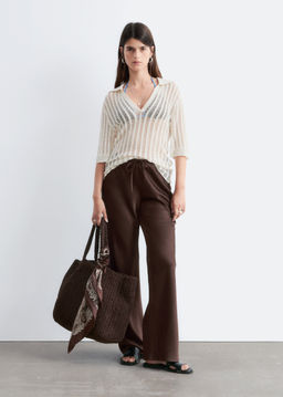 Pantalones de sarga con cord?n de ajuste - H&m фото 4