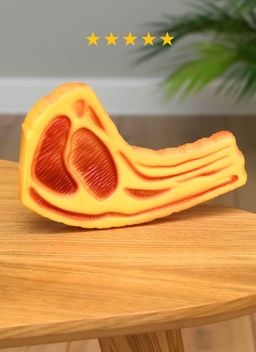 Игрушка для собак, стейк с пищалкой, винил, 15,5 см. PS105