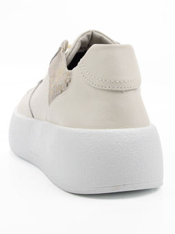 03-C140-2 LT. BEIGE Полуботинки спортивные женские (натуральная кожа)