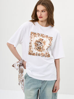 Шарф жен. шелк 10х125 E04-8449-21