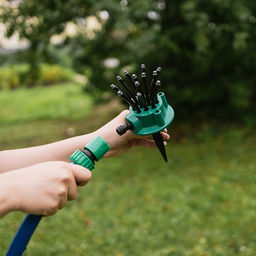 Распылитель-дождеватель, 12 форсунок, под коннектор, пика, пластик, Greengo  фото 4