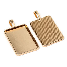 Цена за 2 шт. Рамка с сеттингом A3695, площадка 18×25мм, цвет золото