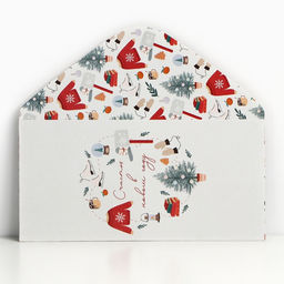 Цена за 10 шт. Конверт для денег «Счастья в новом году», 16.5×8 см