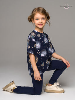 Костюм Мун ежик с одуванчиком-индиго - Sovalina фото 2