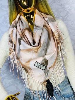 Платок двусторонний MAGROM, с рисунком, 110х110см, из кашемира