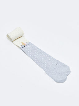 Desenli K?z ?ocuk K?lotlu ?orap