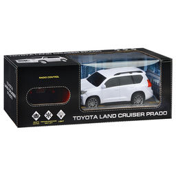 Машина Toyota Prado 19 см, (свет, р/у) белый
