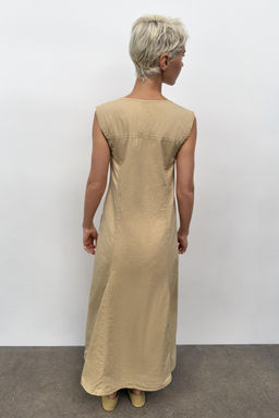 VESTIDO MIDI GABARDINA / Aceite - Zara фото 3