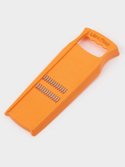 Тёрка для корейской моркови Libra Plast, 33×12 см, с широкой ручкой, оранжевая