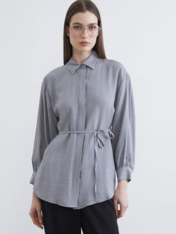 Dokulu Kad?n G?mlek Tunik