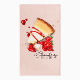 Набор подарочный Strawberry: полотенце, варежка-прихватка, кисть, лопатка, венчик - Этель фото 2