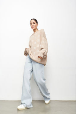 Джемпер Cotton Jacquard Beige - Erist store фото 3