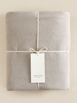 Пододеяльник 2-спальный SL Home Linen collection, 200220 см, бежевый, полулён