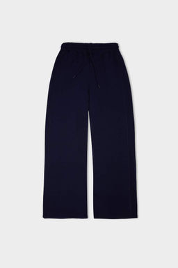 Стандартный крой, базовые спортивные штаны для бега с плоской талией, эластичные, широкие, длинные, из плотной ткани