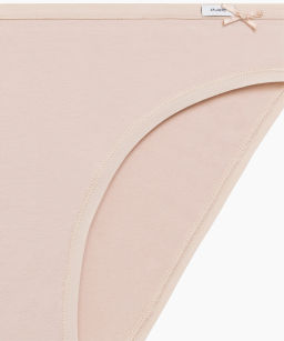 ATLANTIC 3CLP-001 Трусы бикини Bikini - набор 3 шт. светло-бежевый + белый + светло-серый меланж  фото 4