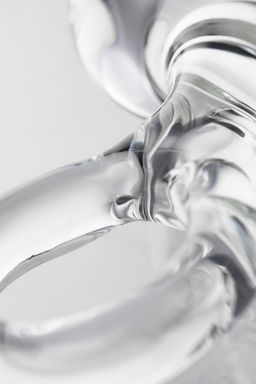 Анальная втулка Sexus Glass, стекло, прозрачная, 14,5 см, 4 см