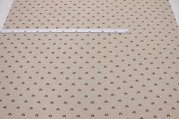 Муслин двухслойный с эф.жатости Радуга-дуга цв.бежево-молочный, СОРТ2, ш.1.43м, хлопок-100% - Купава фото 3