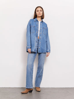 Рубашка из денима с карманами B2681/carnia - Emka фото 4