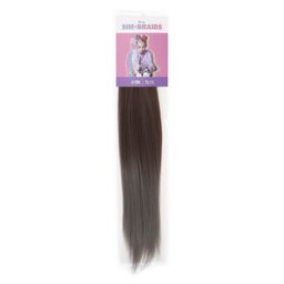 SIM-BRAIDS Канекалон двухцветный, гофрированный, 65 см, 90 гр, цвет серый/русый(#FR-16) - Queen fair фото 3
