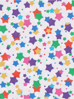 Цена за 10 шт. Бумага упаковочная глянцевая двухсторонняя «Звёзды», 70 × 100 см
