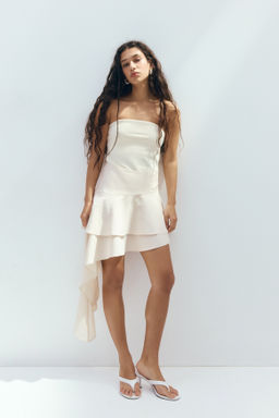 Falda escalonada con panel drapeado - H&m фото 5