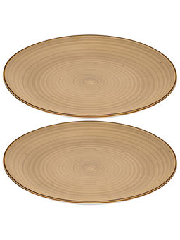 Набор тарелок обеденных 2 пр. 25,5*25,5*2,5 см "Кантри Крафт" бежевый, фарфор